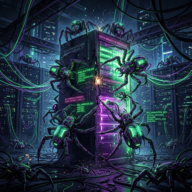 Des robots automatisés spamment un serveur Gitea privé