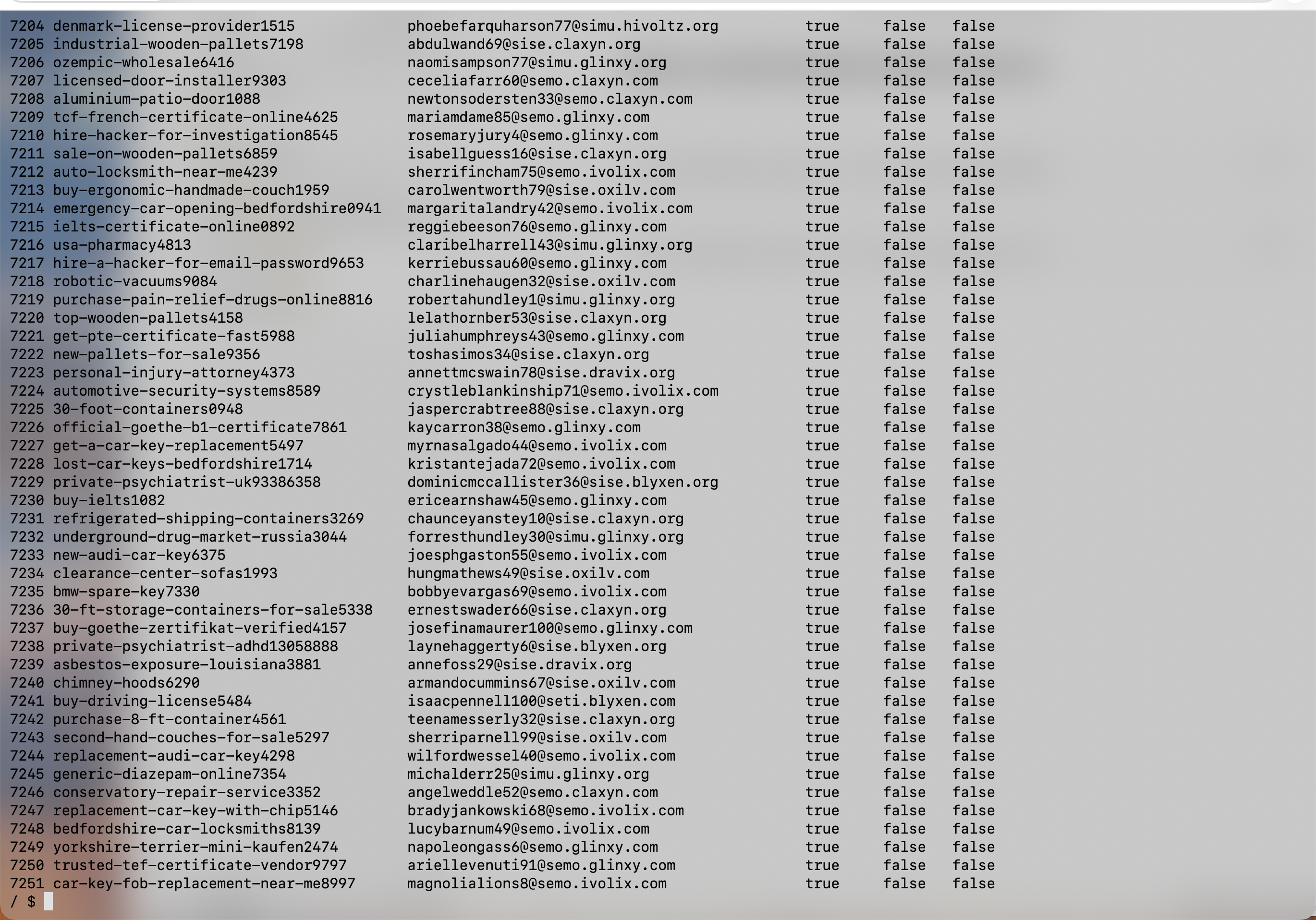 5. Extermination des nuisibles avec la commande delete --purge